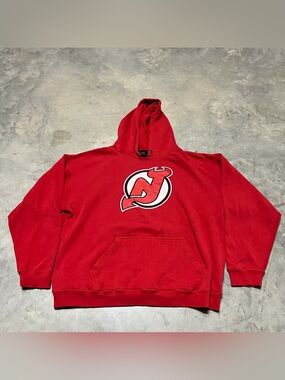 New Jersey Devils Hoodie Mens XL Red NHL Hockey Old Time Hockey Hoodie Pullover